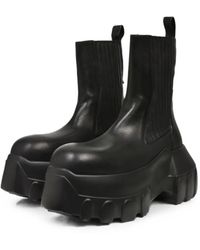 Rick Owens Porterville Army Mega Tractor Boots in Black for Men | Lyst