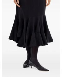 Comme des Garçons - Ruffled Flared Midi Skirt - Lyst