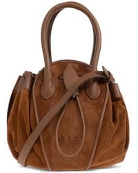 Marni - Small Tulipea Leather Tote Bag - Lyst