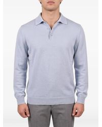 Brunello Cucinelli - Long-Sleeve Cashmere Polo Shirt - Lyst