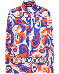 DSquared² - Cut-Out Detail Cotton Shirt - Lyst