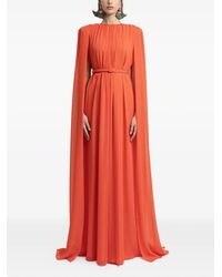 Gemy Maalouf - Cape-Sleeve Maxi Dress - Lyst