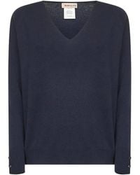 Blanca Vita - V-Neck Raglan-Sleeve Jumper - Lyst