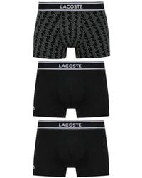 Lacoste - 3-Pack Of Cotton Boxers - Lyst