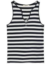 Zadig & Voltaire - Striped Tank Top - Lyst