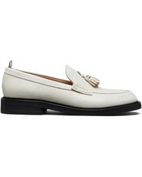 Thom Browne - Pebble Grain Rwb Rubber Sole Tassel Loafers - Lyst