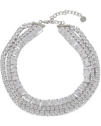 Self-Portrait - Choker Mit Kristallen - Lyst