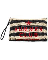 Lola Casademunt - Striped-Knit Starfish-Motif Wallet - Lyst