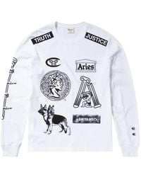Champion - X Aries Graphic-Print Sweatshirt - Lyst