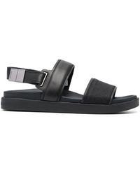 Calvin Klein - Jacquard Leather Sandals - Lyst