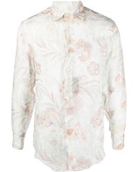 Etro - Floral Print Shirt - Lyst