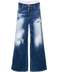 DSquared² - Lockere Low-Rise-Jeans - Lyst