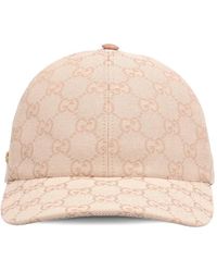 Gucci 【公式】 (グッチ)GGラメ ベースボールキャップライトブルー