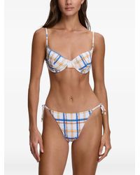 Polo Ralph Lauren - Ricky Smocked-Check Bikini - Lyst