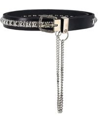 Enfants Riches Deprimes Port Of Souls Braided Buckle Belt in Black