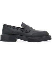 Ferragamo - Square-toe Leather Loafers - Lyst