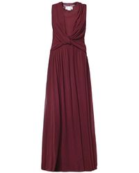 Genny - Maxi-Jurk Met Gedraaid Detail En Cape - Lyst