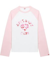 AAPE BY A BATHING AP - Logo-Print Raglan-Sleeve T-Shirt - Lyst