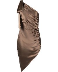 Michelle Mason - Robe en soie à design asymétrique - Lyst