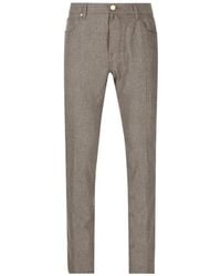 Jacob Cohen - Bard Logo-Patch Straight-Leg Trousers - Lyst