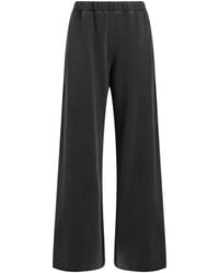 Moschino - Wide-Leg Cotton Track Trousers - Lyst