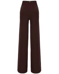 MAISON ANANA - Logo-Plaque Wide-Leg Trousers - Lyst
