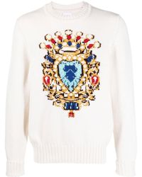 Barrie - Cashmere Graphic-print Jumper - Lyst