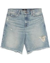 ショートパンツ 7 FOR ALL MANKIND 'Lola' shorts Light Blue Denim short Lola | blauw | 7 For All Mankind | Little Soho