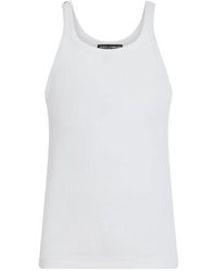 Dolce & Gabbana - Fine-Rib Washed Cotton Singlet - Lyst
