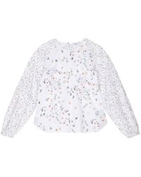 PS by Paul Smith - Floral-print Long-sleeve Blouse - Lyst