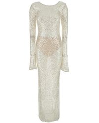 Twentyfourhaitch - Algedi Sequin-Embellished Dress - Lyst
