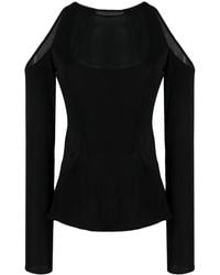 Tom Ford - Semi-Sheer Long-Sleeve Top - Lyst