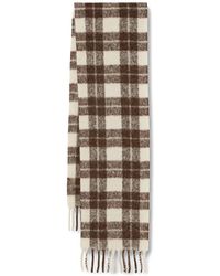 Marc O' Polo - Check-Pattern Fringed Scarf - Lyst