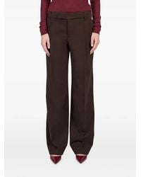 FEDERICA TOSI - Wide-Leg Pressed-Pleat Trousers - Lyst