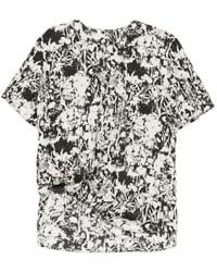 JNBY - Floral-Print Poplin Shirt - Lyst