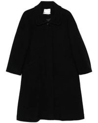 Low Classic - Button-Up Collared Coat - Lyst