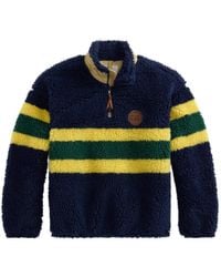 Polo Ralph Lauren - Pull À Col Roulé Rayé En Polaire - Lyst