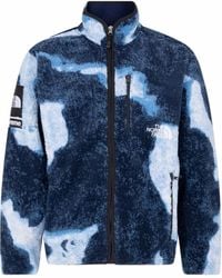 Supreme - X Tnf Fleecejacke Mit Bleach-Effekt - Lyst