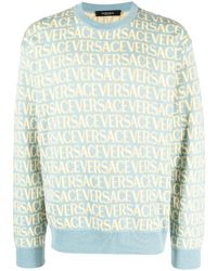 Versace - Pullover aus Allover-Jacquard - Lyst
