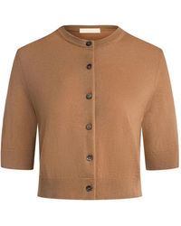 12 STOREEZ - Jasmin Short-Sleeve Cropped Cardigan - Lyst