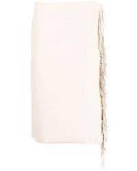 Stella McCartney - Fringed Wrap Skirt - Lyst