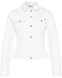 Tommy Hilfiger - Cropped Denim Flap Jacket - Lyst