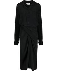 Quira - Long-Sleeve Button-Fastening Dress - Lyst