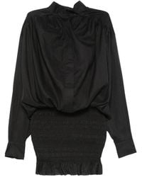 ANDAMANE - Rania Shirred Mini Dress - Lyst