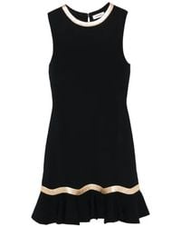 Sandro - Metal Chain Knit Mini Dress - Lyst