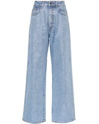 Haikure - Crystal-embellished Straight-leg Jeans - Lyst