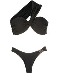 Amir Slama - Fine-Ribbed One-Shoulder Bikini - Lyst