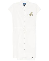 SPORT b. by agnès b. - Embroidered-Logo Shirt Dress - Lyst