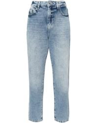 Patrizia Pepe - High-Rise Cotton Jeans - Lyst