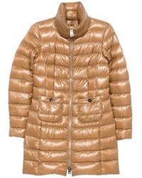 Herno - Quilted High-Neck Zip-Up Coat - Lyst